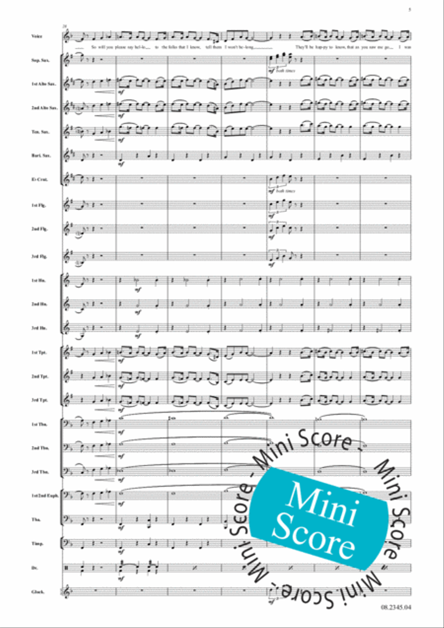 Vera Lynn Forever Fanfare Band scores gallery preview page 9