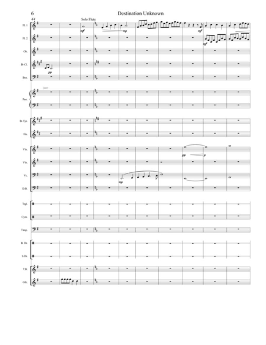 Destination Unknown Full Orchestra scores gallery preview page 6