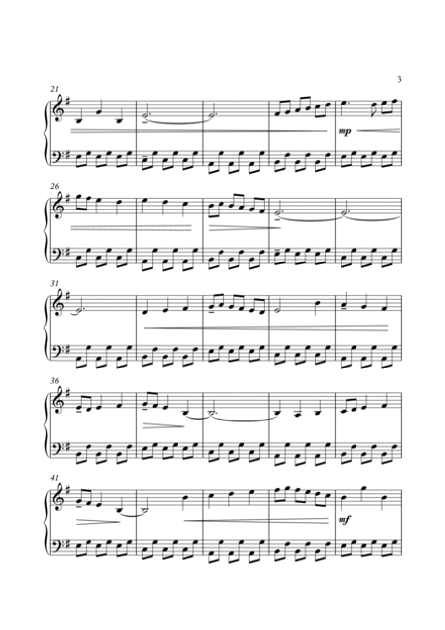 Prelude for Chruch Bells Piano Solo scores gallery preview page 3