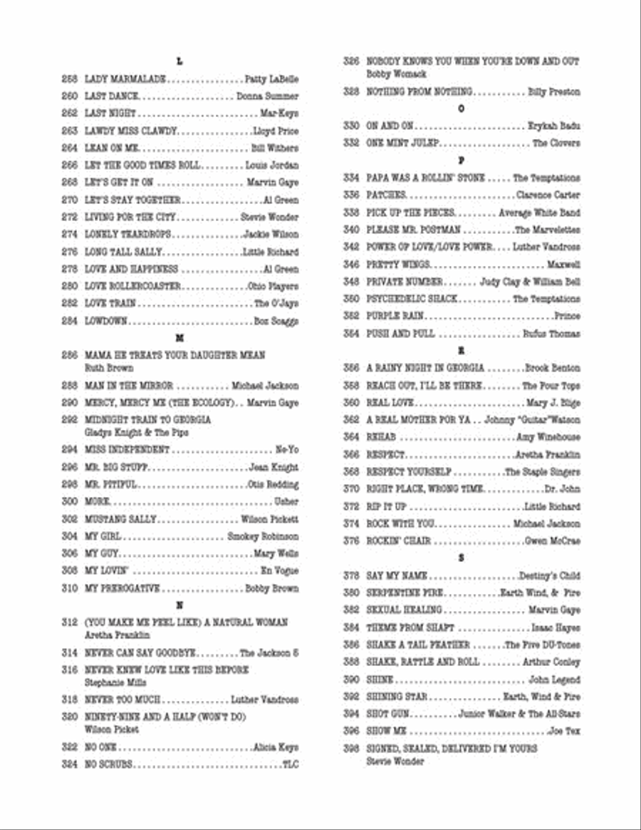 The Real R&B Book Piano scores gallery preview page 4