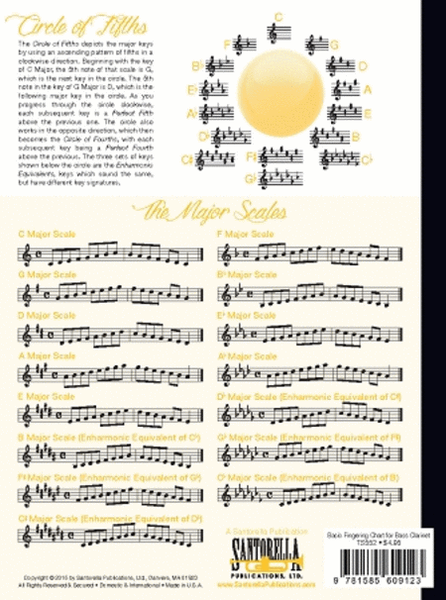 Basic Fingering Chart for Bass Clarinet