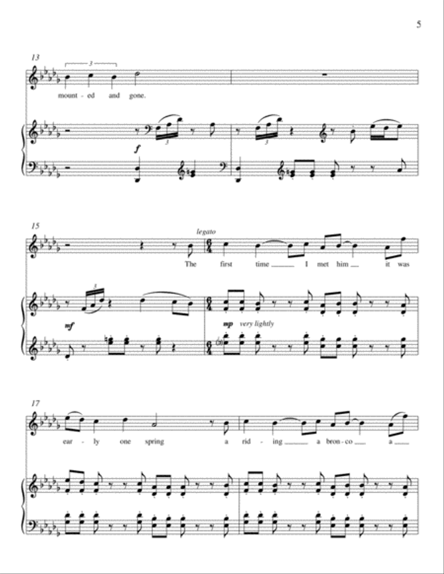 Cowboy Songs Orchestra scores gallery preview page 4