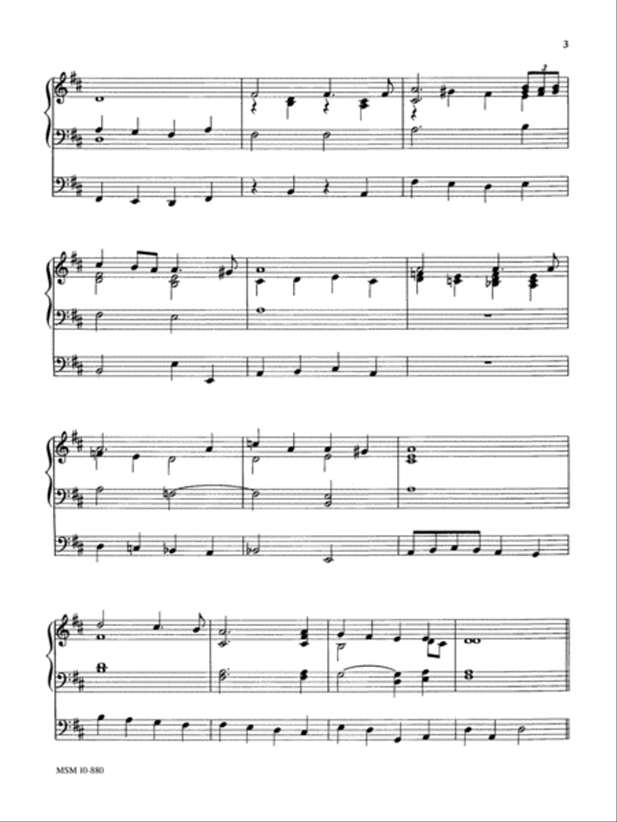 Fanfare and Prelude on God of Our Fathers Organ scores gallery preview page 2