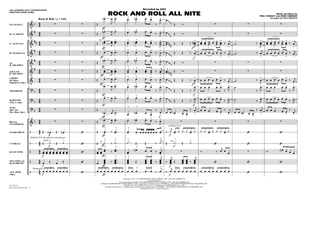 Rock And Roll All Nite - Full Score