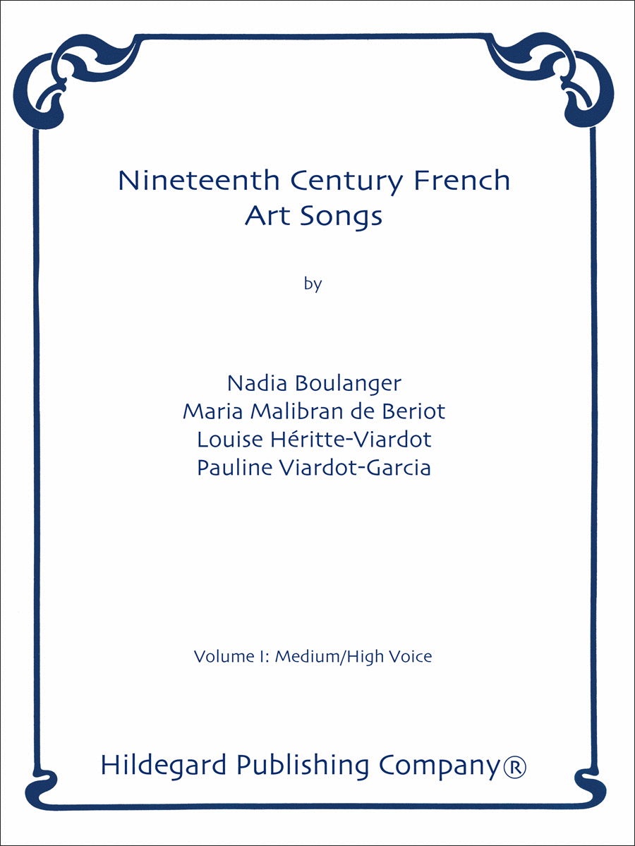 Nineteenth Century French Art Songs Vol. 1 by Various Chamber Music - Sheet Music