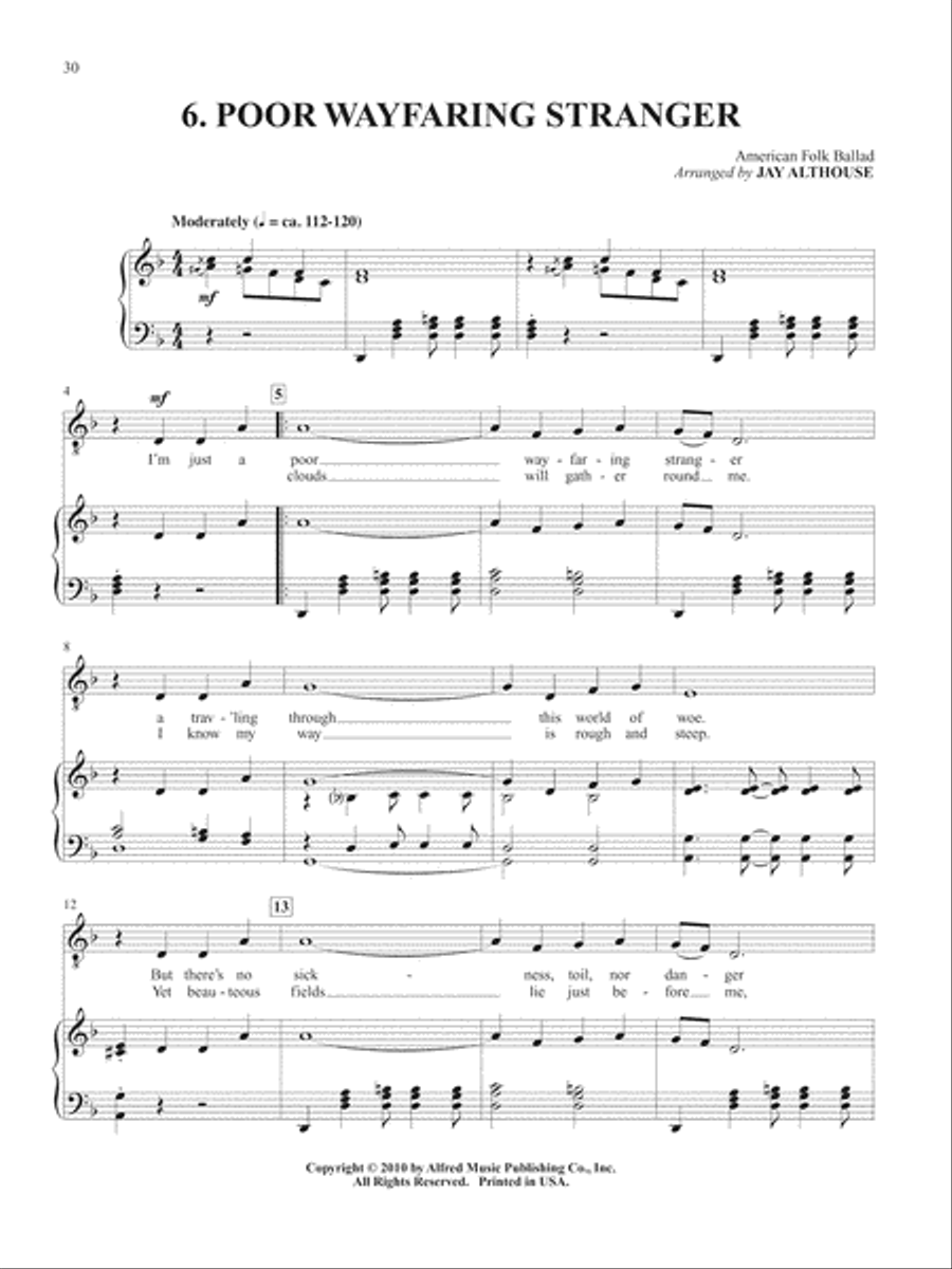 Songs of Love, Inspiration, and Travel Voice scores gallery preview page 3