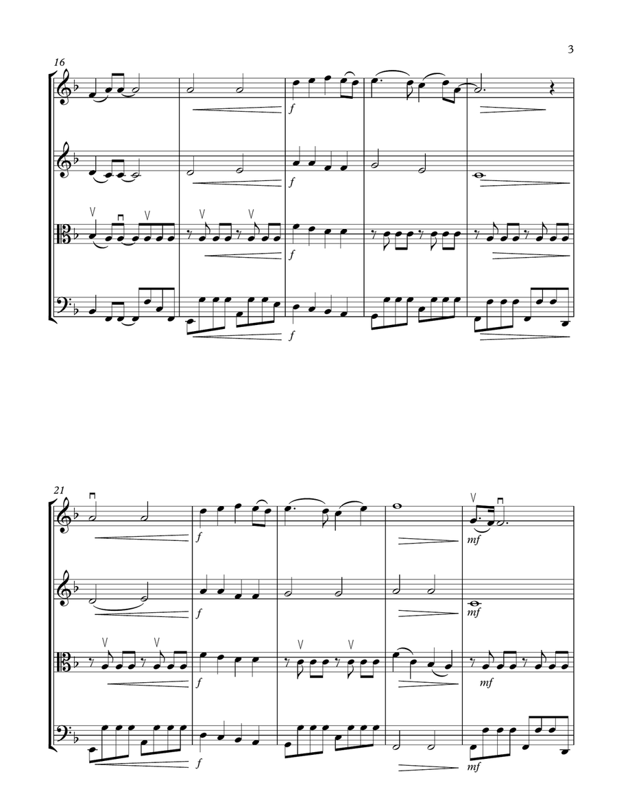 Yesterday String Quartet scores gallery preview page 3
