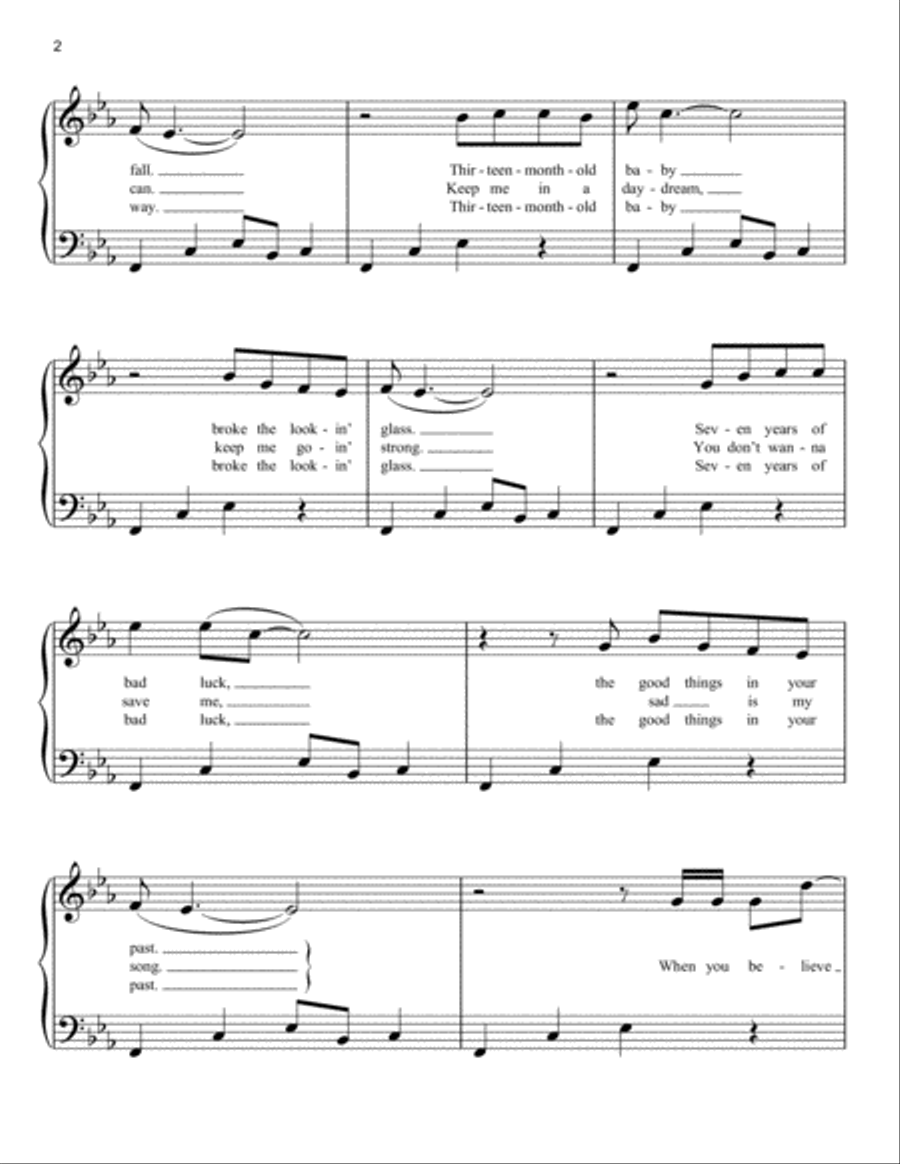 Superstition Superstition Easy Piano scores gallery preview page 2