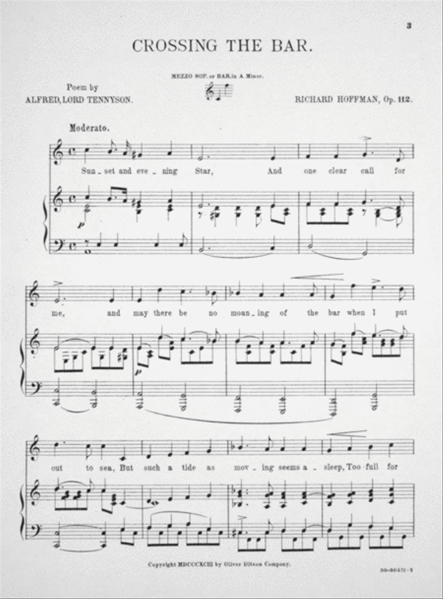 Crossing the Bar Voice scores gallery preview page 2