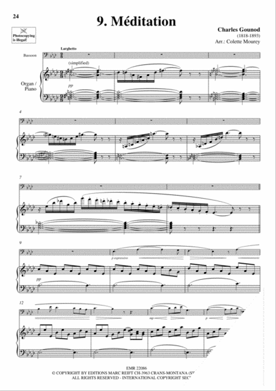 20 Greatest Meditations Bassoon Solo scores gallery preview page 11
