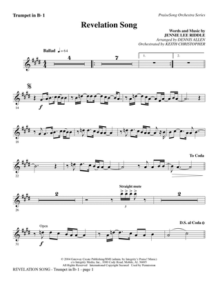 Revelation Song - Bb Trumpet 1