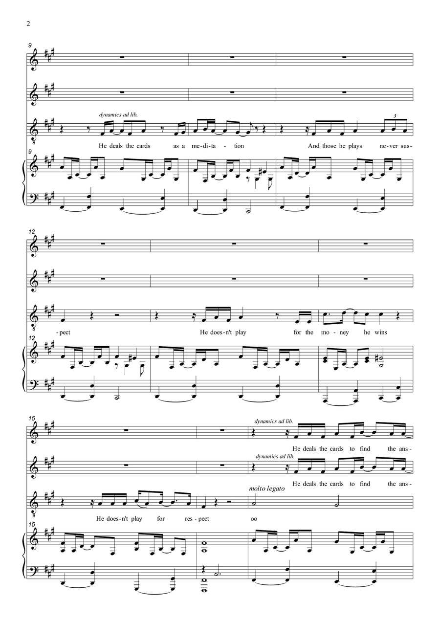 Shape Of My Heart 3-Part scores gallery preview page 3