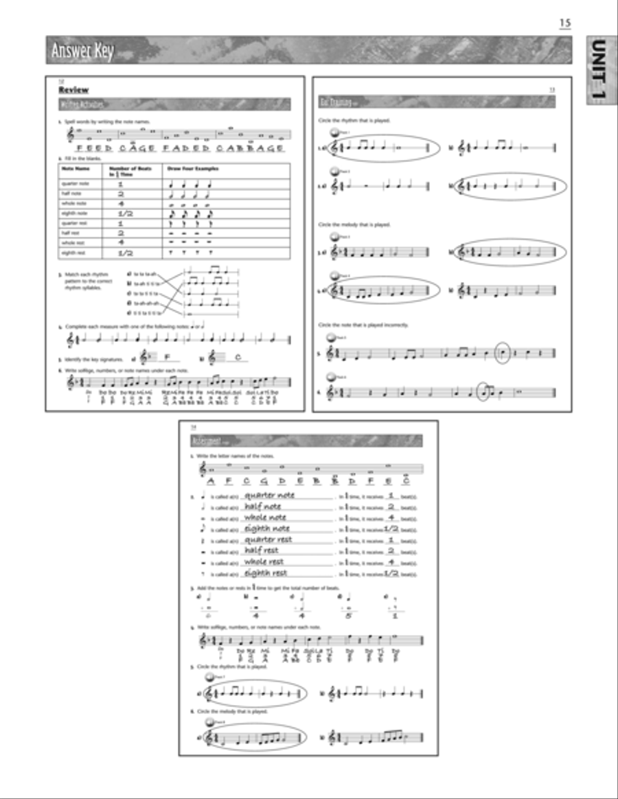 Sing at First Sight Reproducible Companion, Book 1 Choir scores gallery preview page 4