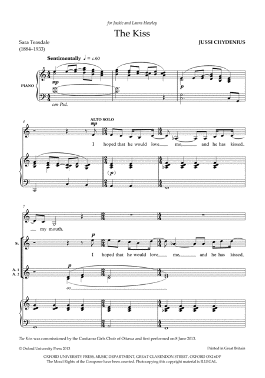 The Kiss The Kiss 3-Part scores gallery preview page 2