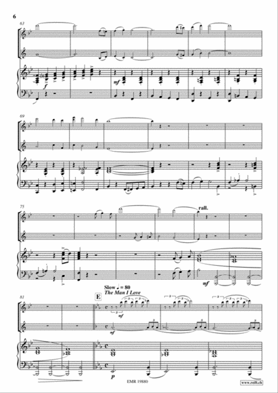 Gershwin Fantasy Woodwind Ensemble scores gallery preview page 7