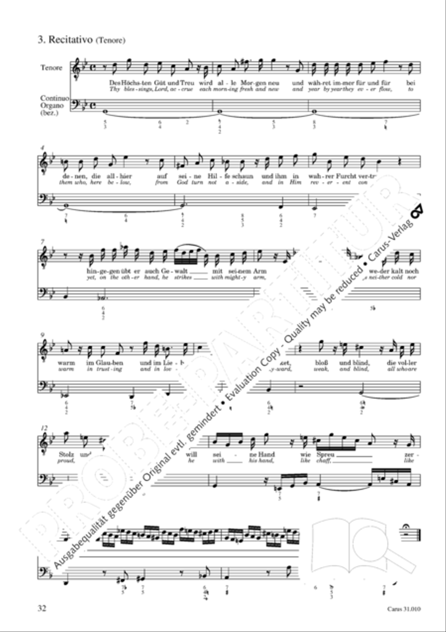 Magnify the Lord, my soul (Meine Seel erhebt den Herren) 4-Part scores gallery preview page 28