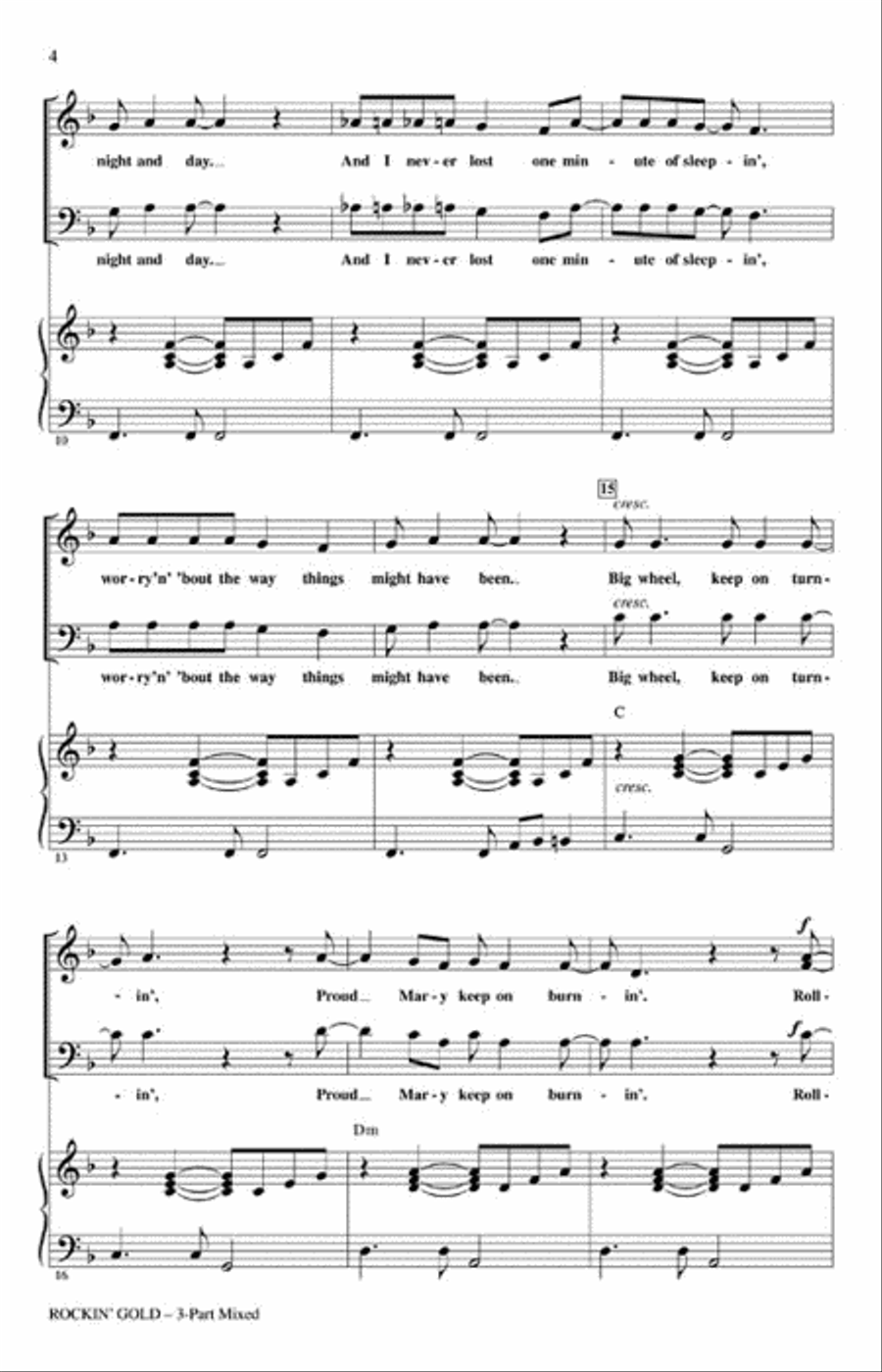 Rockin' Gold Rockin' Gold Choir scores gallery preview page 3