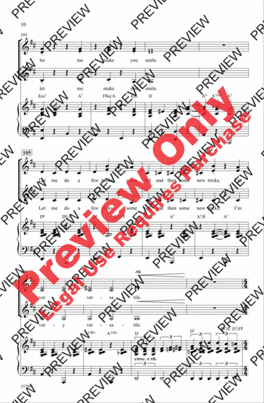 Let Me Entertain You Let Me Entertain You Women's Choir scores gallery preview page 10