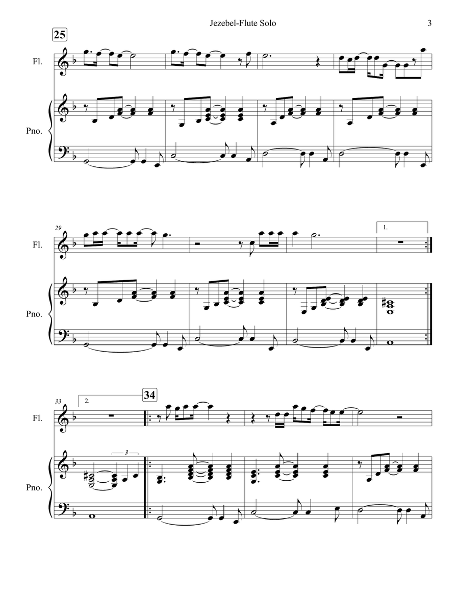 Jezebel Jezebel Flute scores gallery preview page 5
