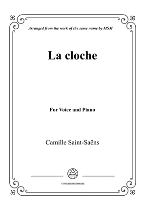 Saint-Saëns-La cloche,for Cello and Piano