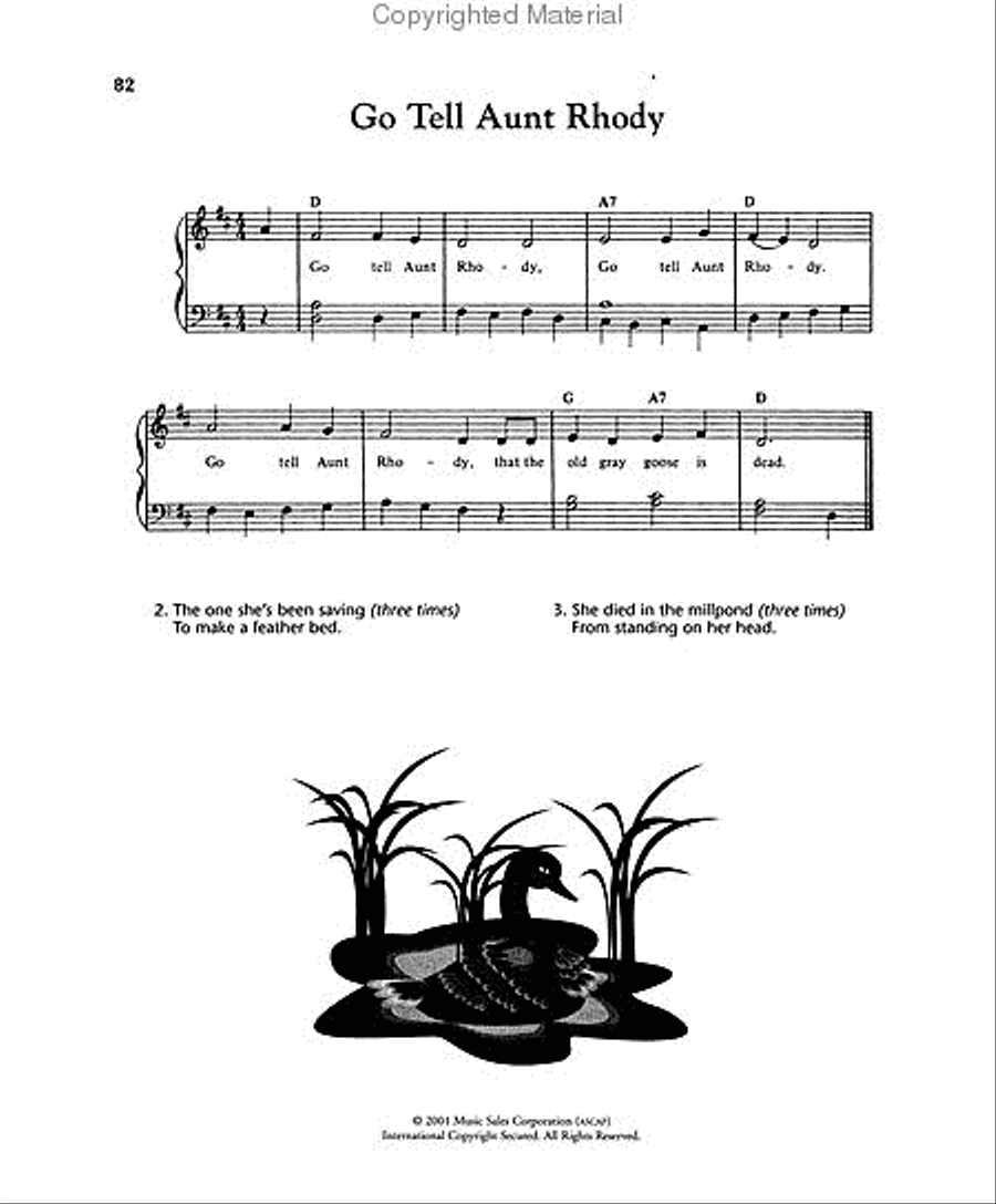 The Piano Bench of Children's Songs Piano, Vocal, Guitar scores gallery preview page 4