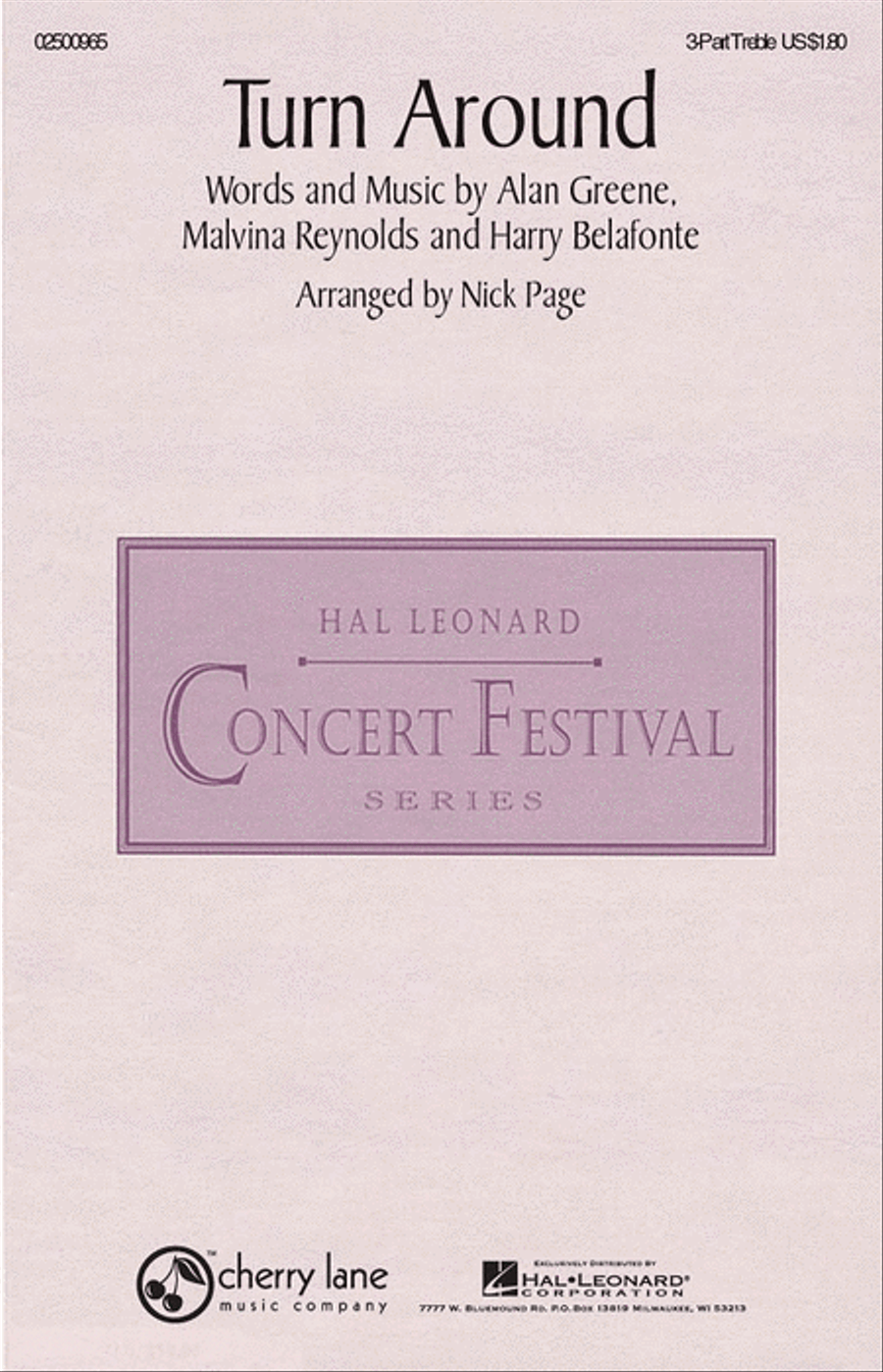 Turn Around Choir scores gallery preview page 1