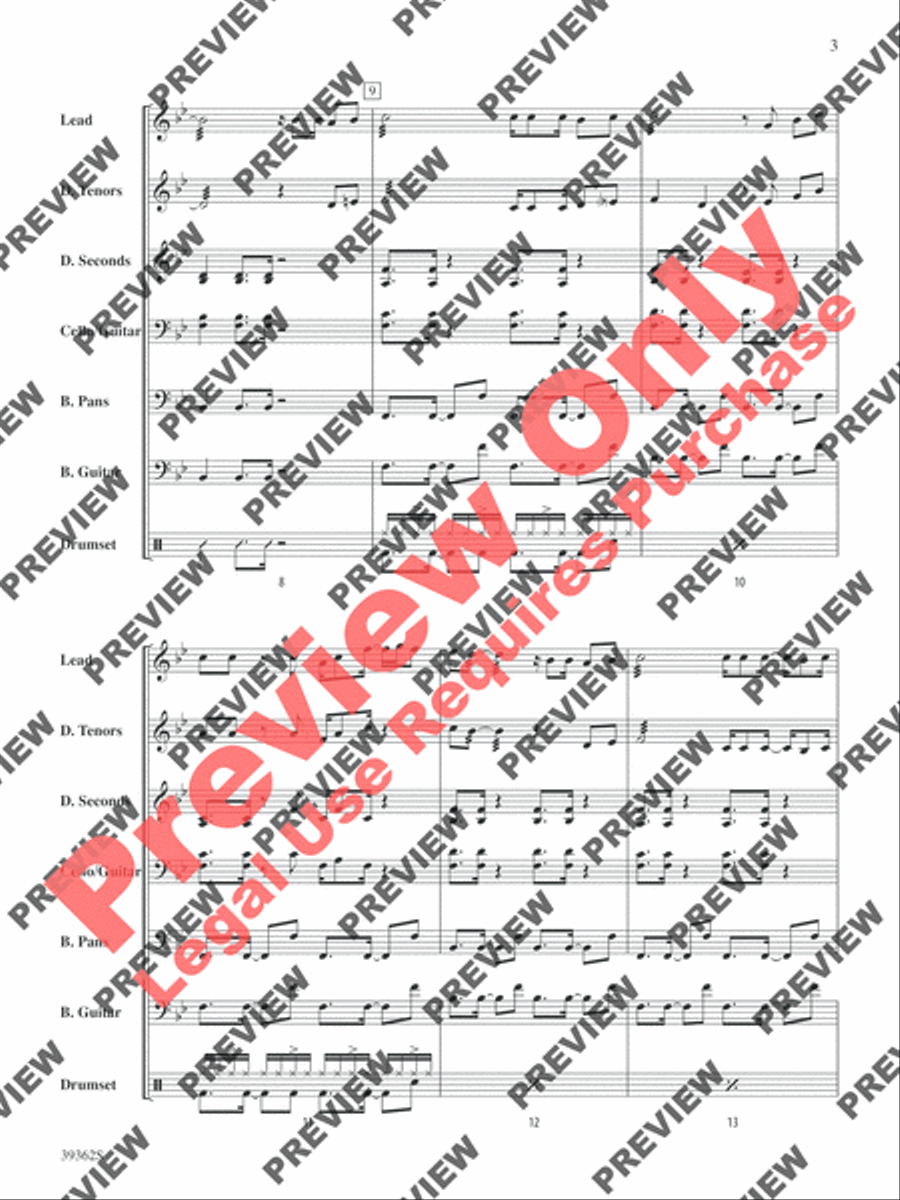 The Flamingo Steel Drum Band scores gallery preview page 4
