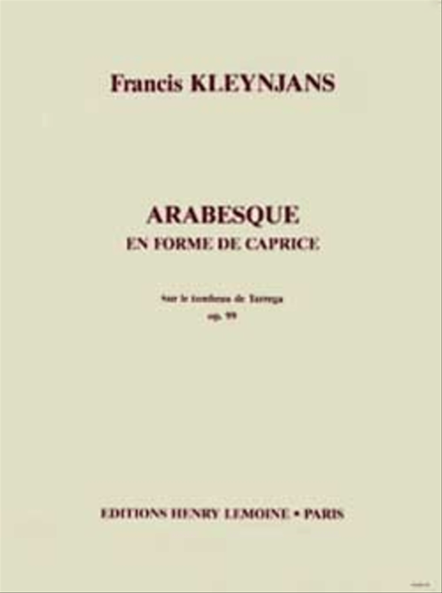 Arabesque En Forme De Caprice Acoustic Guitar scores gallery preview page 1