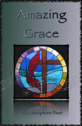 Book cover for Amazing Grace, Gospel style for Alto Saxophone Duet