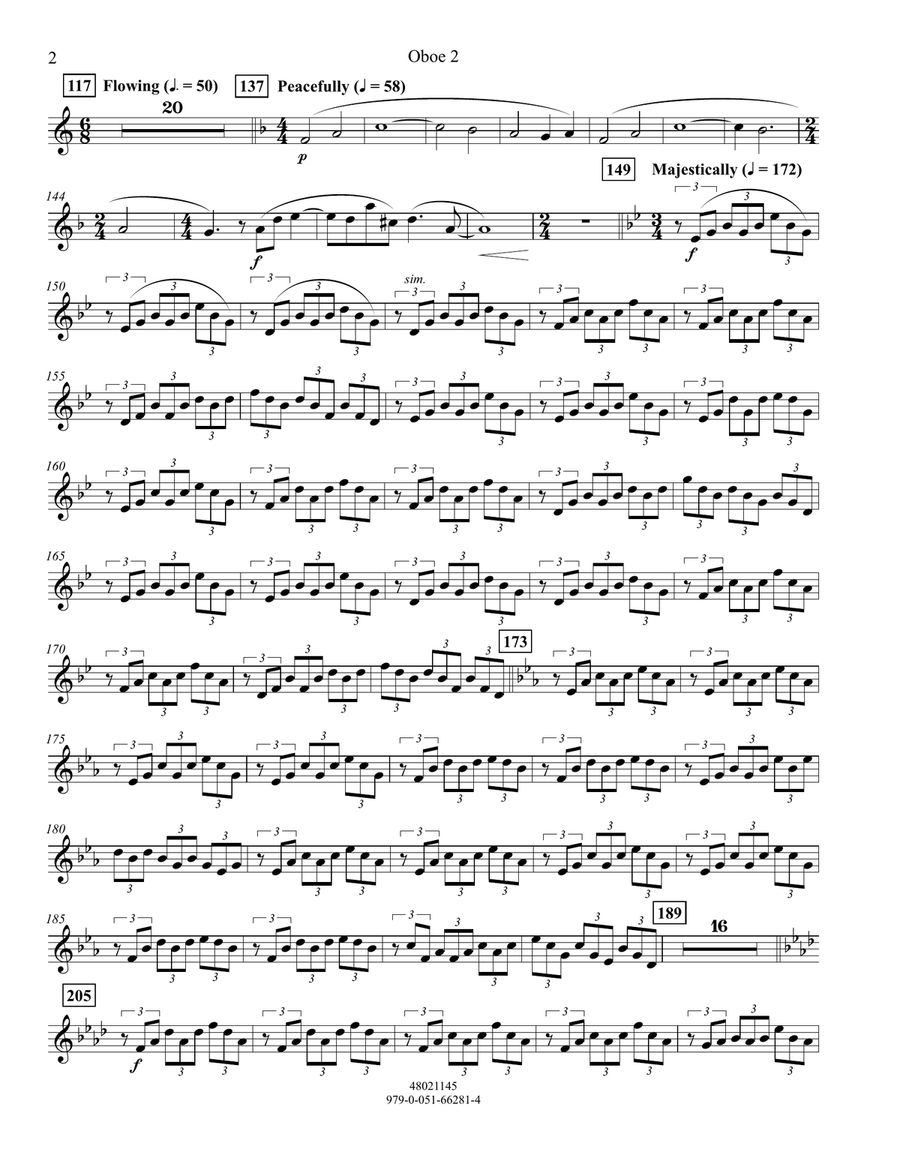 Meridian - Oboe 2 Meridian - Oboe 2 Concert Band scores gallery preview page 2