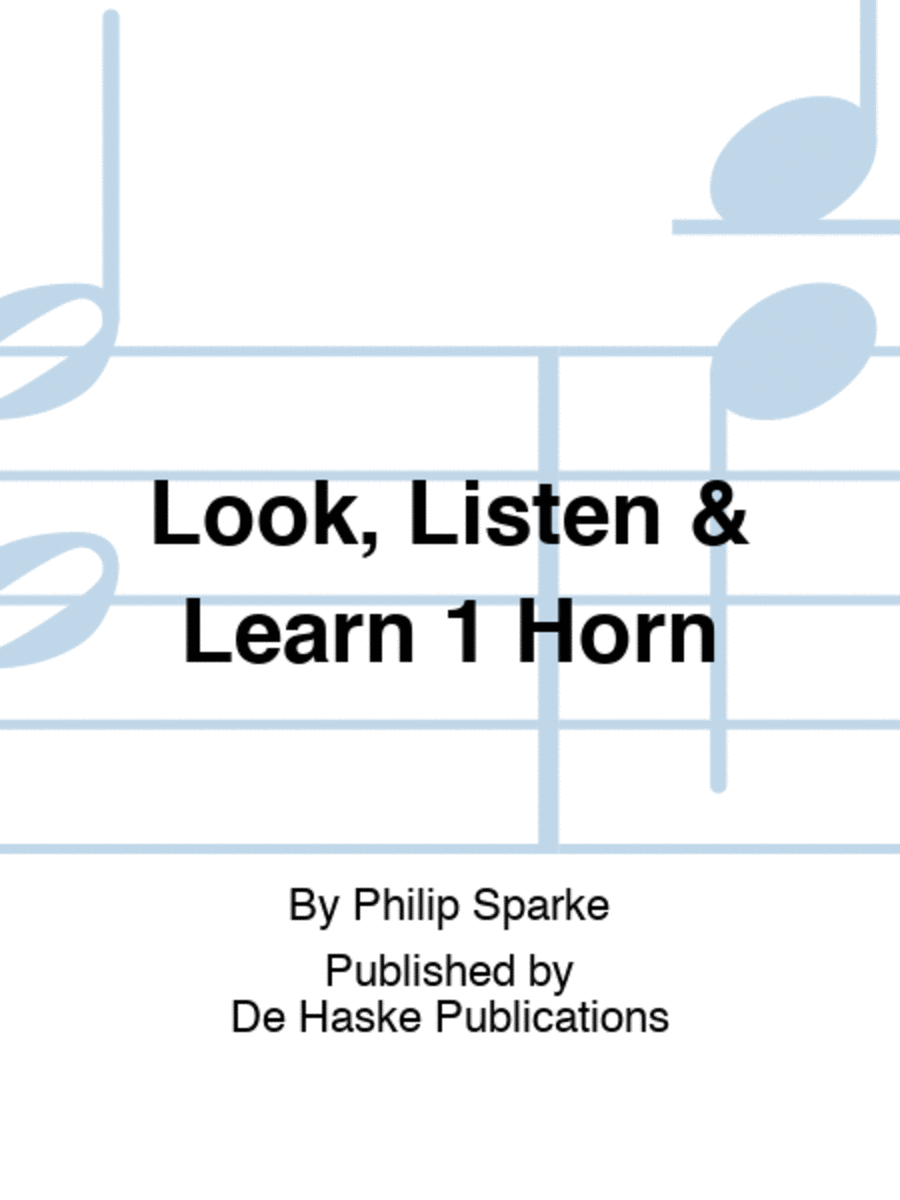 Look, Listen and Learn 1 Horn