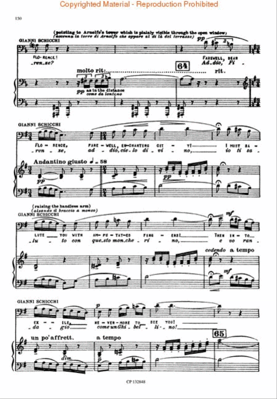 Gianni Schicchi Voice scores gallery preview page 4