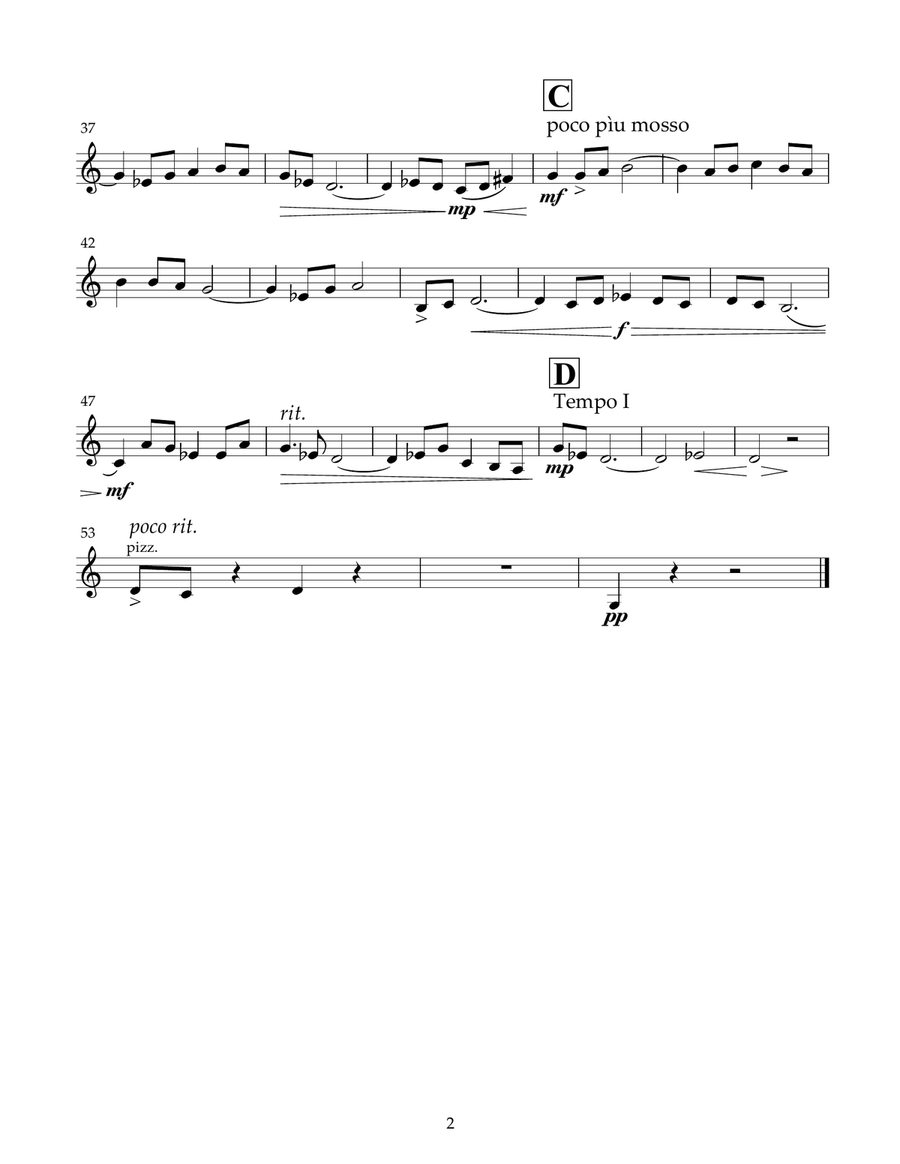 Letters from the War (parts) String Quartet scores gallery preview page 4