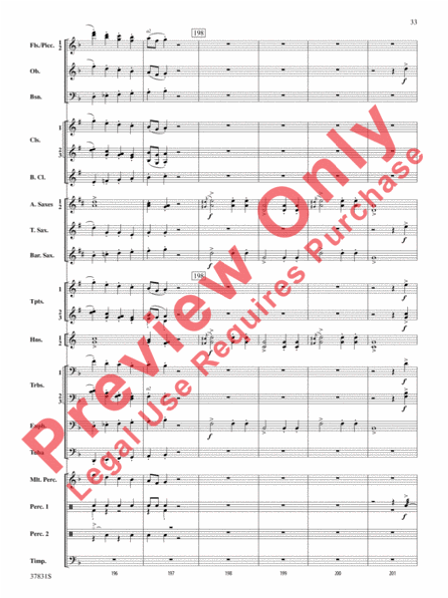 Saddle Up! Saddle Up! Concert Band scores gallery preview page 34