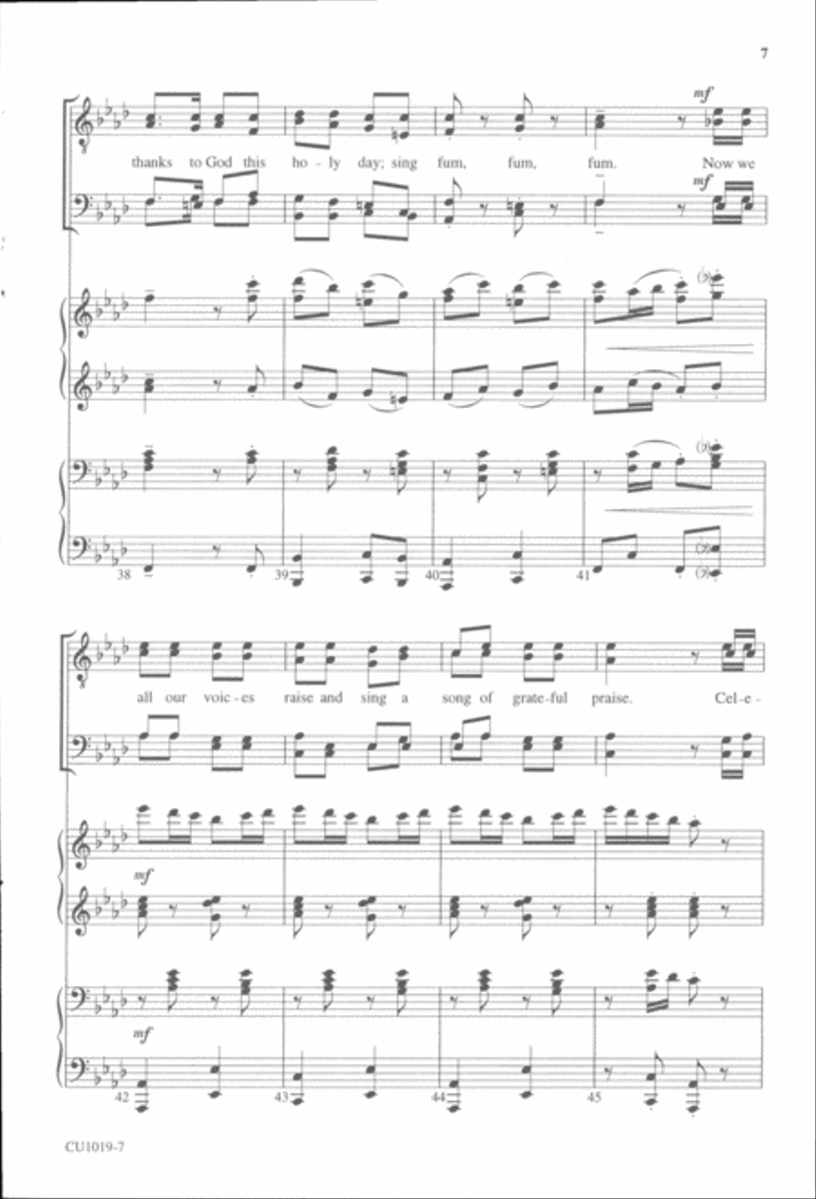 Fum, Fum, Fum - TTBB TTBB scores gallery preview page 6