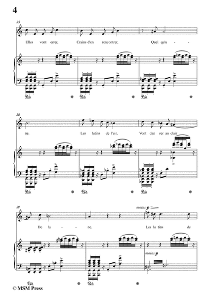 Bizet-La Chanson du Fou in a minor,for voice and piano image number null