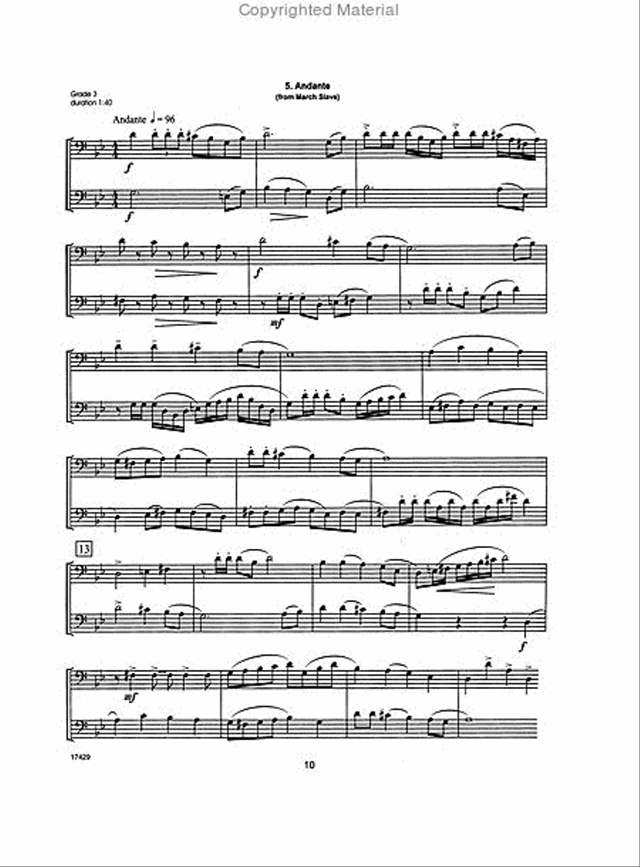 Fun For Two With Tchaikovsky Brass Duet scores gallery preview page 4