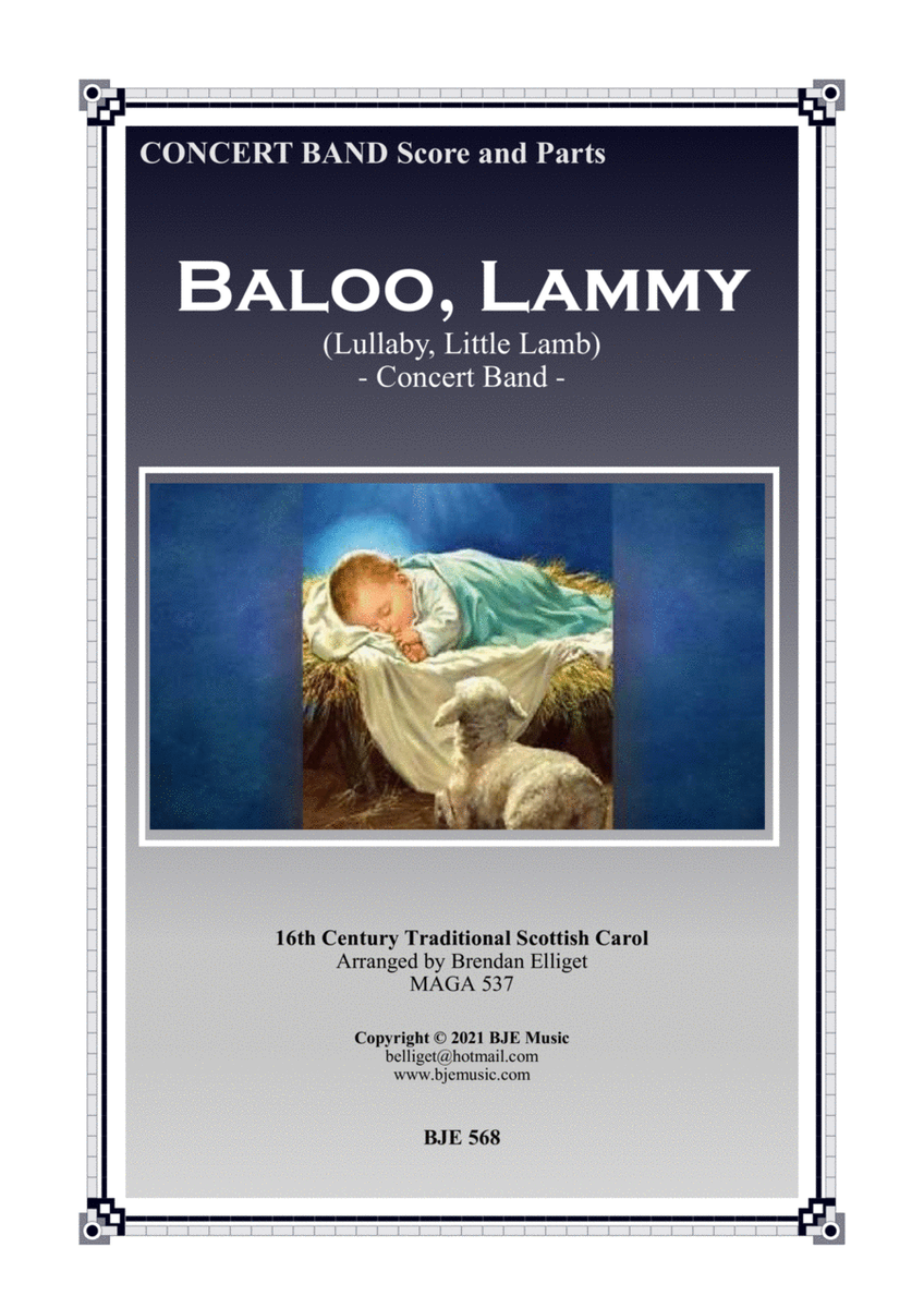 Baloo Lammy (Lullaby, Little Lamb) - Concert Band Score and Parts PDF image number null