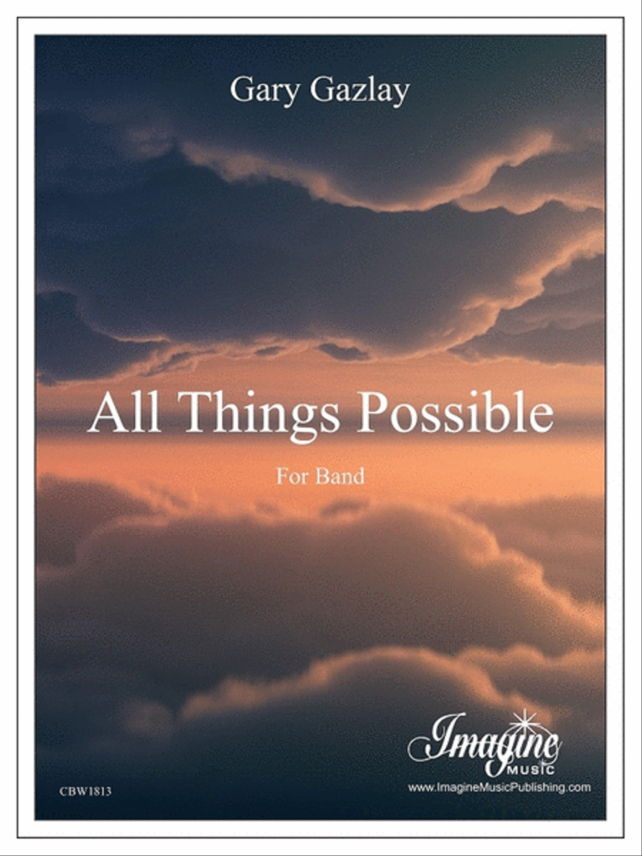 All Things Possible Concert Band scores gallery preview page 1