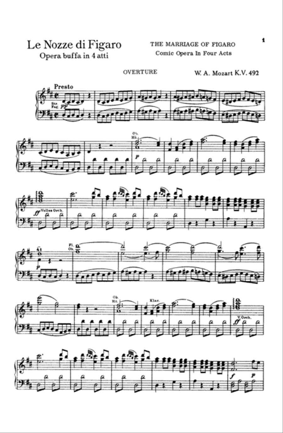 The Marriage of Figaro Voice scores gallery preview page 8