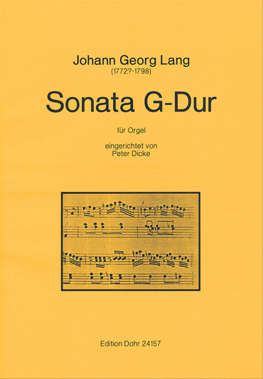 Sonata G-Dur (für Orgel)