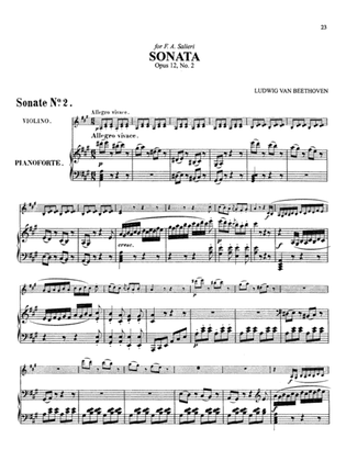 Book cover for Beethoven: Violin Sonata, Op. 12 No. 2