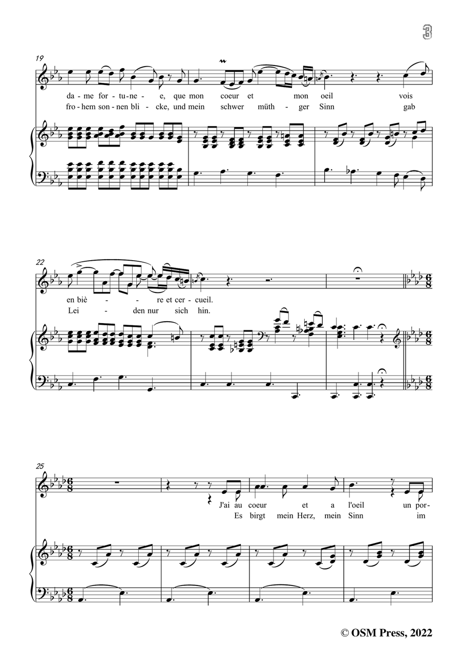 Loewe-Gesang der Konigin Maria Stuart auf den Tod Franz II,in c minor Piano, Vocal - Digital Sheet Music page 5