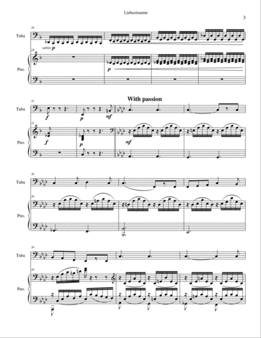 Liebestraume Liebestraume Piano scores gallery preview page 3