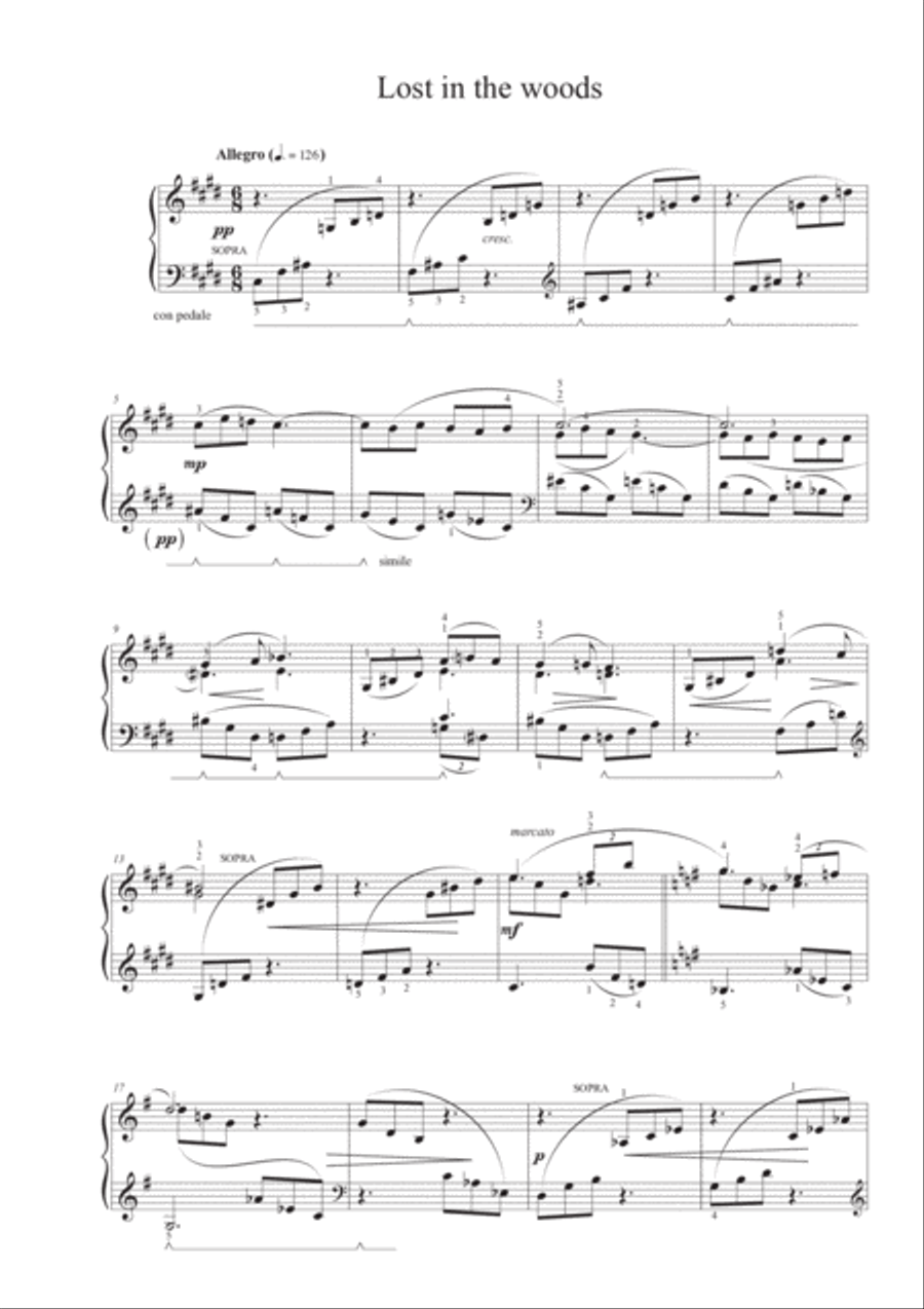 Childhood memories Piano Solo scores gallery preview page 6