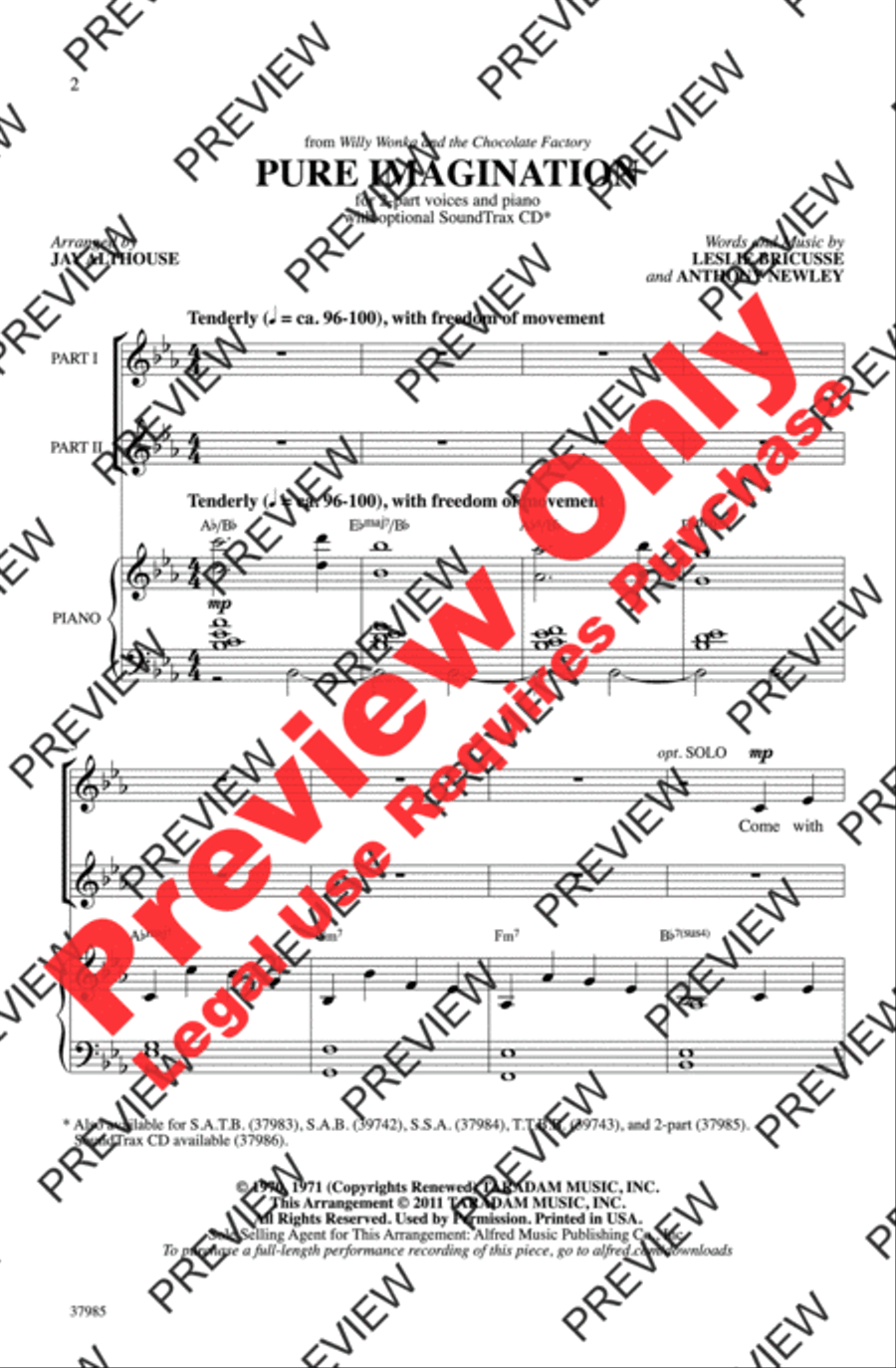 Pure Imagination Pure Imagination 2-Part scores gallery preview page 2