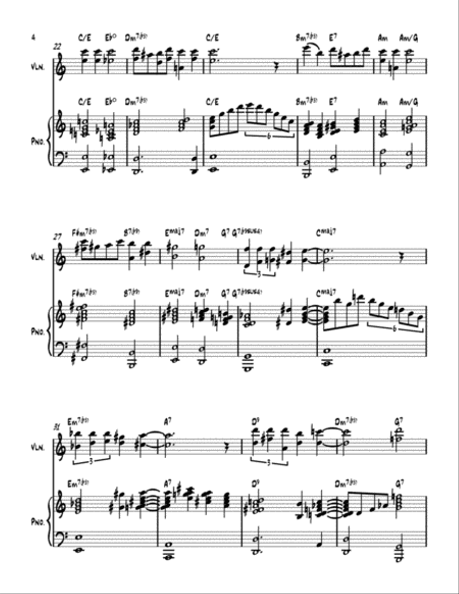 April In Paris Violin Solo scores gallery preview page 4