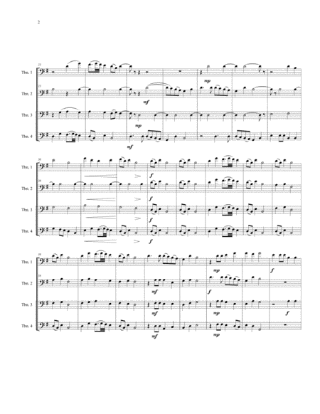 Song of the Volga Boatmen for Trombone Quartet image number null