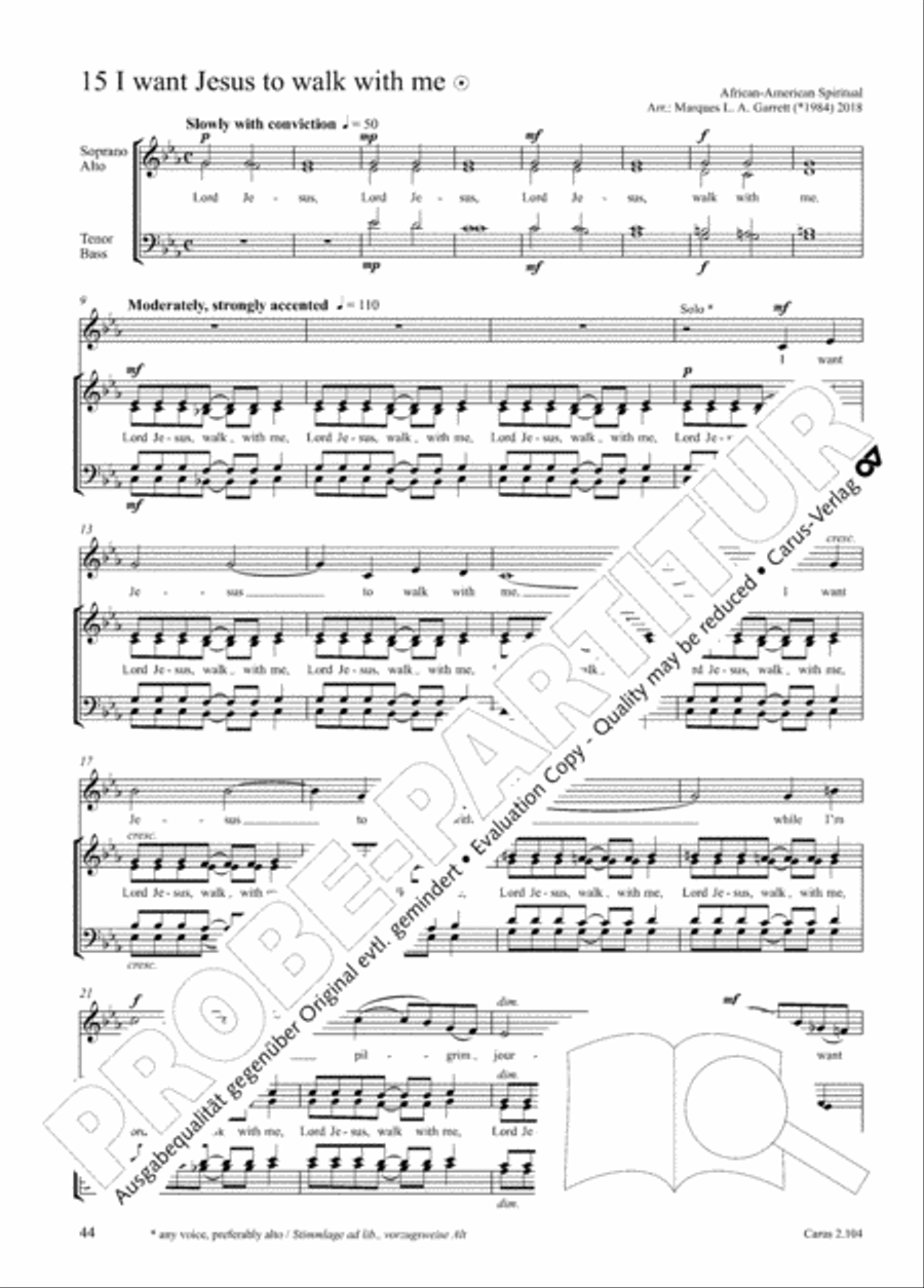 Hallelujah. Gospels and Spirituals for mixed choir Mixed Choir scores gallery preview page 32