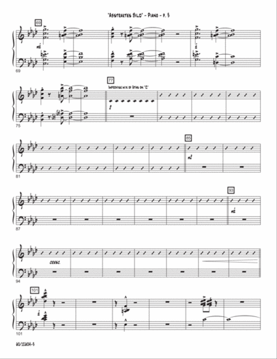 Abstraktes Bild (Abstract Image) Jazz Ensemble scores gallery preview page 3